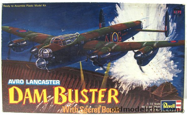 Revell 1/72 Avro Lancaster Dam Buster - Japan Issue - RAF ED932/G - ED910/G - ED934/G - ED937/G, H202 plastic model kit